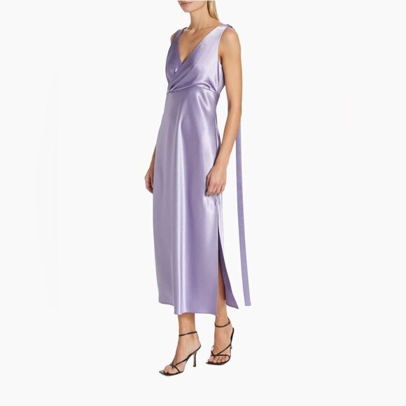 Jason Wu Collection Sleeveless Satin Midi-Dress size 6 - Picture 1 of 13